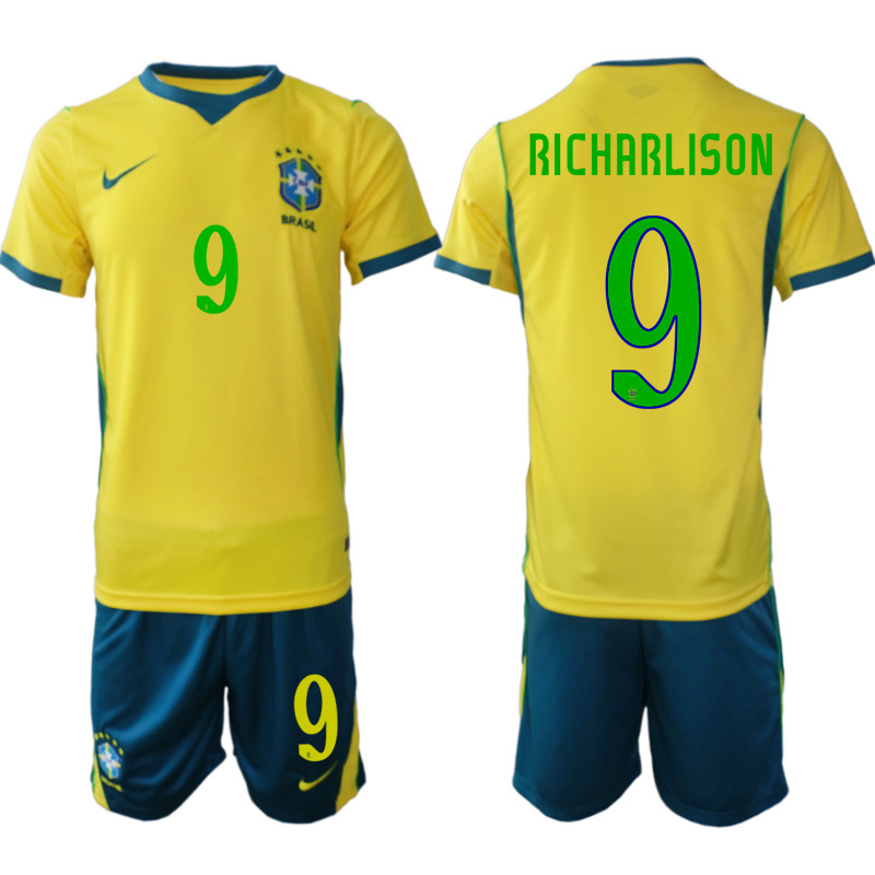 Men Brazil home #14 style 2026 World Cup Soccer jersey->brazil jersey->Soccer Country Jersey